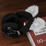 Geekria NOVA Knit Fabric Headband Cover + Cat Ears Attachment Compatible with Razer, SteelSeries, HyperX, Sennheiser, ASTRO, Sony, Logitech, ATH Headphones, Head Cushion Pad Protector (White)