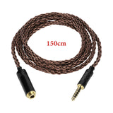 Geekria Apollo 6NOCC 4.4mm Balanced Cable Single Crystal Copper Upgrade Extension cord, 4.4mm Male to Female Replacement Cord for HiFi Headset (4.9ft / 1.5m)