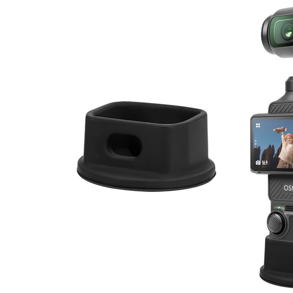 Geekria Silicone Non-Slip Desktop Mount, Mount Stand Base Compatible with DJI Osmo Pocket 3 Action Camera, Stable Support Base Mount (Black)