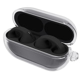 Geekria TPU Case Cover Compatible with Sony Ambien AM-TW01 True Wireless Earbuds, Earphones Skin Cover, Protective Carrying Case with Keychain Hook, Charging Port Accessible (Clear)