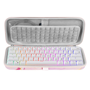 Geekria 60% Compact Keyboard Case, Hard Shell Travel Carrying Bag for 61 Keys Computer Mechanical Keyboard, Compatible with RK ROYAL KLUDGE RK61, Razer Huntsman Mini 60%, Logitech G PRO X 60