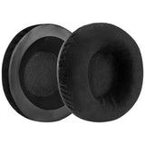 Geekria Comfort Velour Replacement Ear Pads for TECHNICS RP-DH1200 DJ, RP-DH1210, RP-DH1250-S DJ Headphones Ear Cushions, Headset Earpads, Ear Cups Cover Repair Parts (Black)