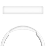 Geekria Protein Leather Headband Pad Compatible with JBL Tune 660/ 600/ 510BT, T450, T450BT, T500BT, JR300BT Headphones, Replacement Band Repair Part (White)