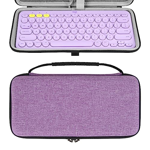 GEEKRIA K380 Wireless Keyboard Case, Hard Shell Travel Carrying Bag, Compatible with Logitech K380