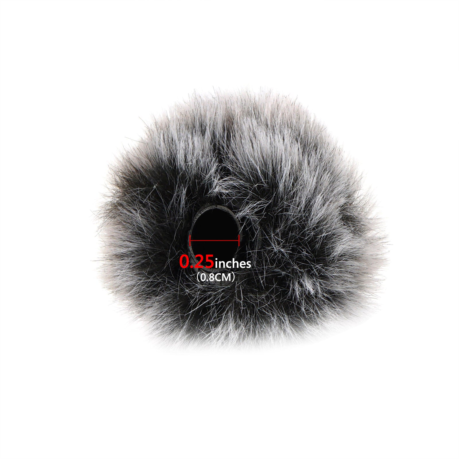VideoMicro Microphone Windscreen & Deadcat Wind Shield, Furry Wind Muff