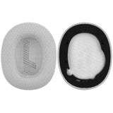 Geekria Comfort Mesh Fabric Replacement Ear Pads for JBL Live 650 BTNC, Lifestyle E65BTNC, Duet NC, Live 660 BTNC Headphones Ear Cushions, Headset Earpads, Ear Cups Cover Repair Parts (Grey)