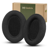 Geekria Comfort Breathable Mesh Fabric Ear Pads with Soundproof Foam Compatible with Sennheiser HD599, HD599SE, HD560S, HD598, HD559, GAME ONE, PC38X Headphones (Black)