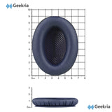 Geekria Replacement Ear Pads for Bose New QuietComfort, QC 45/ 35II/ 35IIGaming/35/ 25/ 15/ SE, AE 2/2i/2w, SoundTrue, SoundLinkAE2 Headphones, Ear Cushions with Video Guide (Midnight Blue)