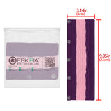 Geekria Knit Fabric Headband Cover Compatible with Audio-Technica, Beats, Bose, AKG, Sennheiser, Skullcandy, Sony Head Cushion Pad Protector, Replacement Repair Part, Sweat Cover (Pop Violet)