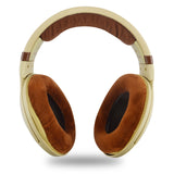 Geekria Velour Headband Pad Compatible with Sennheiser HD598 HD598SE HD598CS HD595 HD569 HD559 HD558 HD555 HD518 HD515 Game ONE PC360 PC373D, Headphones Replacement Band (Brown)