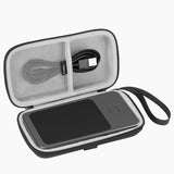 Geekria Hard Shell Travel Case, Compatible with GL.iNet GL-E5800NA MUDI 7 Travel Router Carrying Bag (Dark Gray)