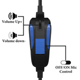 Geekria Audio Cable with Mic Compatible with Sennheiser PC 373D, GSP 600, Game One Headphones Cable, 2.5mm to 3.5mm Replacement Stereo Cord with Inline Microphone and Volume Control (5.6 ft/1.7 m)