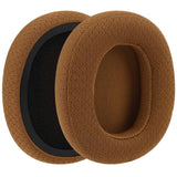 Geekria Comfort Mesh Fabric Replacement Ear Pads Compatible with Skullcandy Crusher Wireless, Crusher EVO, Crusher ANC, Hesh3, HeshEVO, HeshANC, Venue ANC Headphones, Ear Cushions (Brown)