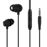 Geekria Wired Sleep Earbuds with Microphone, 3.5mm In-Ear Headphones for Side Sleepers, Noise Isolating Earphones with Volume Control, Soft Comfortable for ASMR & Music (3.9ft/1.2m)