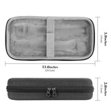Geekria for Creators Wireless Microphone Case Compatible with JBL Wireless Two Microphone System, with 2 Packs Mic Foam Cover, Holds 2 Mics, Receivers, Adapters, AA Batteries (Dark Gray)
