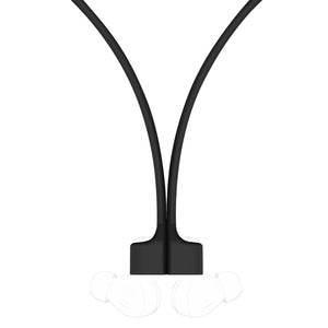 Geekria Wireless Earphone Magnetic Anti-Lost Strap Accessories, Soft Silicone Sport Earphones Anti-Lost Strap, Lanyard, Compatible with Airpods Full Range, SAMSUNG, Anker Soundcore (Black/2 Pack)