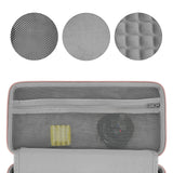 Geekria Hard Shell Keyboard Case, Compatible with Logitech MX Keys Mini Minimalist Wireless Illuminated Keyboard Travel Carrying Bag (Pink Marble)