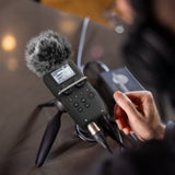 Geekria for Creators Furry Windscreen Compatible with ZOOM H5, H6 Handy Recorder, Mic DeadCat Wind Cover Muff, Fluff Cover Windshield, Portable Digital Recorder (Grey / 2 Pack)