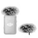 Geekria for Creators Furry Windscreen Compatible with DJI Mic 2, Mic DeadCat Wind Cover Muff, Windbuster, Windjammer, Fluff Cover Windshield (Grey / 2 Pack)