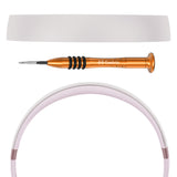 Geekria Plastic Headband Pad Compatible with Beats Solo 4 Headphones, Replacement Band Repair Part (White)