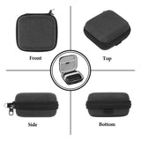 Geekria Shield Speaker Case Compatible with JBL Go 5/4/3, Go 3 Eco Cover, Replacement Hard Shell Portable Speaker Protective Carrying Bag with Cable Storage, Keychain Carabiner (Dark Grey)