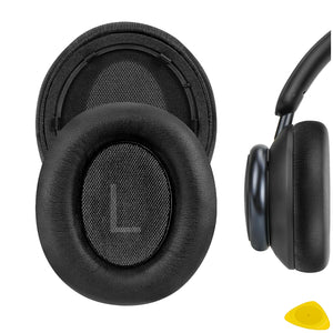 Geekria QuickFit Replacement Ear Pads for Anker Soundcore Life Q45, Space Q45 Headphones Ear Cushions, Headset Earpads, Ear Cups Cover Repair Parts (Black)