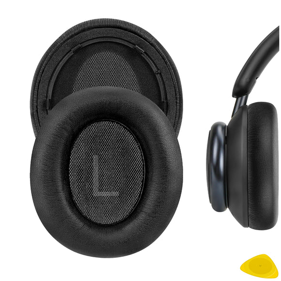 Geekria QuickFit Replacement Ear Pads for Anker Soundcore Life Q45 Headphones Ear Cushions, Headset Earpads, Ear Cups Cover Repair Parts (Black)