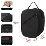 Geekria VR Headset Carrying Pouch Compatible with Meta Quest 3S/ 3/ Pro / Oculus Quest 2, Soft Shell Storage Bag with Shoulder Strip, Drop and Scratch Proof Compact Travel Case