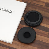 Geekria Comfort Protein Leather Replacement Ear Pads Compatible with Jabra Biz 2400 II, Plantronics T110 Headphones Ear Cushions, Headset Earpads, Ear Cups Cover Repair Parts