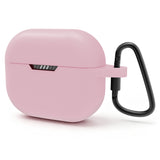 Geekria Silicone Case Compatible with JBL Tune 130NC TWS True Wireless Earbuds, Protective Cover with Keychain Hook, Soft Shockproof Earbuds Sleeve with Charging Port Access, Pink