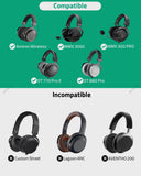 Geekria Shield Headphones Case Compatible with Beyerdynamic T5p, T1, MMX300, HE400S, DTX710/T990/790/770, Replacement Hard Shell Travel Carrying Bag with Cable Storage (Dark Grey)