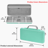 Geekria 100 Keys Keyboard Case, Compatible with ASUS TUF Gaming K3 Gen II, Hard Shell Travel Carrying Bag (Cerulean Blue)