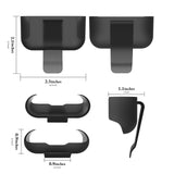 Geekria Wireless Earbuds Case Ultra Light Belt Clip Pocket Holder, Compatible with Apple AirPod Pro, AirPod Pro 2 True Wireless Earbuds, Charging Port Accessible (Black)