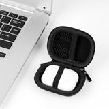 Geekria Shield Earbuds Case Compatible with Apple AirPods 4/3/2/Pro 2 True Wireless Earbud, Replacement Hard Shell Travel Carrying Bag with Carabiner Clip, Portable, Waterproof (Black)