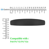 Geekria Sheepskin Headband Pad Compatible with Bowers & Wilkins Px8 /Px7S3/ Px7S2/ Px7S2e (Not Compatible with Px7) Headphones, Replacement Band Repair Part (Black)