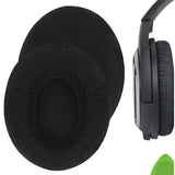 Geekria Comfort Velour Replacement Ear Pads for Sennheiser HD418, HD419, HD428, HD429, HD439, HD438, HD448, HD449 Headphones Ear Cushions, Headset Earpads, Ear Cups Cover Repair Parts (Black)