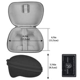 Geekria Travel Case Compatible with Sony PlayStation 5 Dual Sense Wireless Controller, Hard Shell Carrying Bag, Protective Storage with Internal Mesh Pocket (Dark Gray)