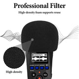 Geekria for Creators Foam Windscreen Compatible with ZOOM H1 essential Recorder, Mic Wind Cover, Sponge Filter, Portable Digital Recorder (Black / 2 Pack)