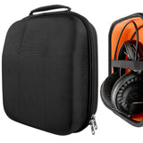 Geekria Shield Headphones Case Compatible with Audio-Technica ATH-AD900X, ATH-AG1X, ATH-AD500X, ATH-R70X Case, Replacement Hard Shell Travel Carrying Bag with Cable Storage (Black)
