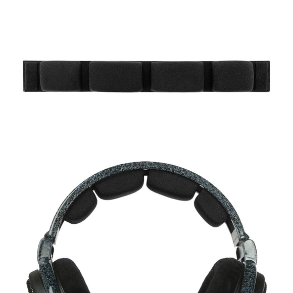 Geekria Mesh Fabric Headband Pad Compatible with Sennheiser HD600, HD580, HD650, HD660 S, Headphones Replacement Band, Headset Head Cushion Cover Repair Part (Black)
