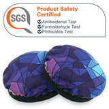 Geekria 2 Pairs Flex Fabric Headphones Ear Covers - Product Safety Certified - Washable & Stretchable Earcup Protectors for On-Ear Headsets, Sweat Pads for Gym, Meeting (Size S/ Diamond)