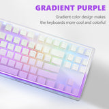 Geekria Tenkeyless Acrylic Keyboard Dust Cover, for TKL 80% Compact 87 Key Computer Mechanical Gaming Keyboard, Compatible with Logitech G915 TKL/G PRO Mechanical Gaming Keyboard (Gradient Purple)