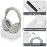 Geekria Headphones Charging Stand, Compatible with Sony WH-1000XM6 / 1000XM5, 3D Printed Resin Magnetic Dock, Gaming Headset Base (White)