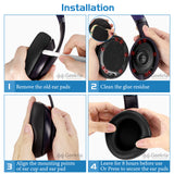 Geekria QuickFit Replacement Ear Pads for Beats Studio Pro Headphones, Ear Cushions (White)
