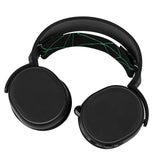 Geekria Flex Fabric Headband Pad Compatible with SteelSeries Arctis 5, Arctis 3 All-Platform Gaming, Headphones Replacement Band, Headset Head Cushion Cover Repair Part (Black)
