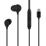 Geekria Sleeping Headphones for Side Sleepers, USB-C Wired Soft Silicone In-Ear Earbuds with Mic & Volume Control, Noise Cancelling Earphones for Sleep, Travel & Meditation (3.9FT)