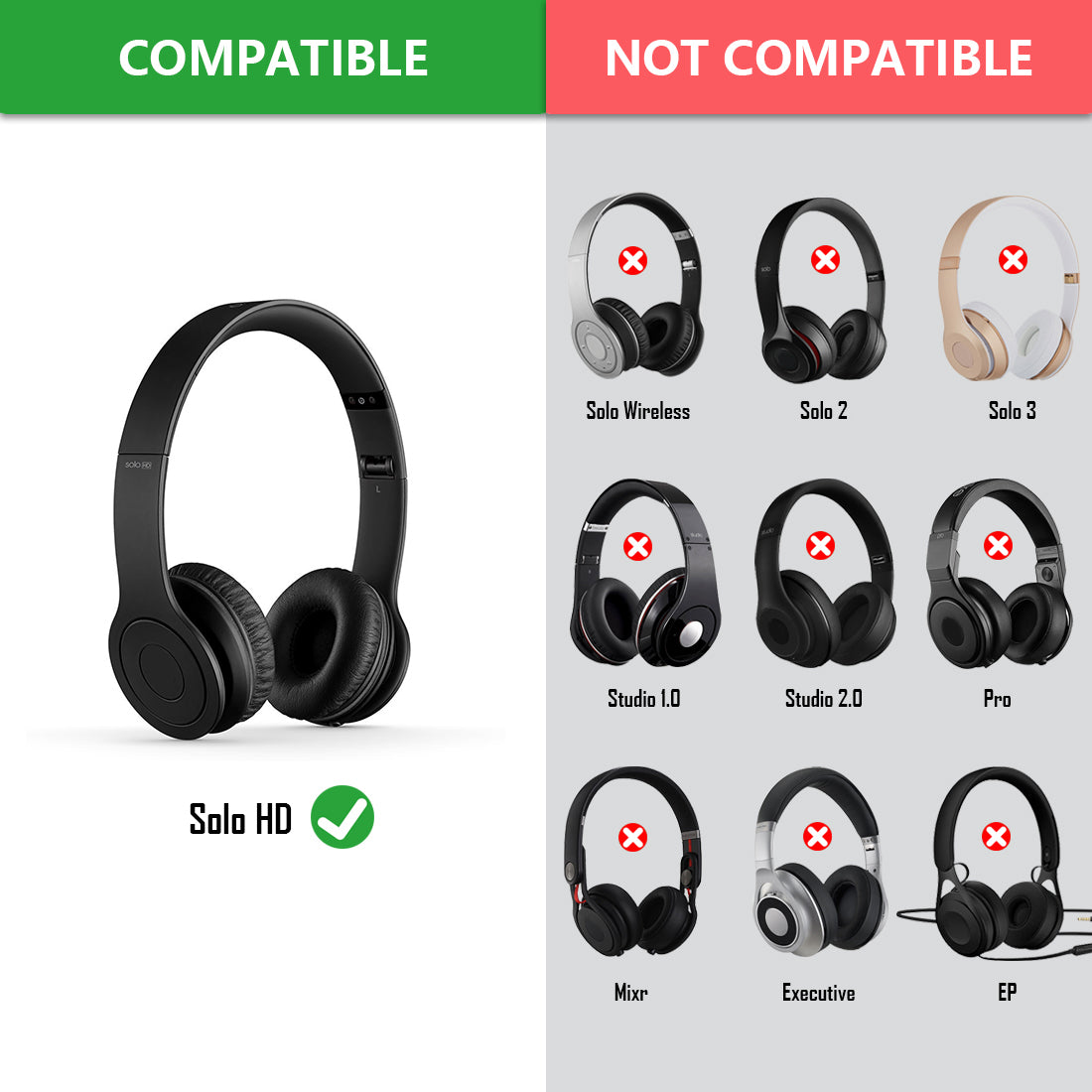 Beats solo hd ear pads sale