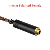 Geekria Apollo 6NOCC 4.4mm Balanced Cable Single Crystal Copper Upgrade Extension cord, 4.4mm Male to Female Replacement Cord for HiFi Headset (4.9ft / 1.5m)