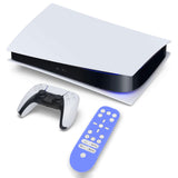 Geekria Remote Control Cover Compatible with Sony PlayStation 5, Silicone Skin Sleeve, Shock-Absorption Washable, Full Body Protective Case (Dark Blue)
