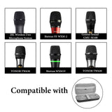 Geekria for Creators Wireless Microphone Case Compatible with JBL Wireless Two Microphone System, with 2 Packs Mic Foam Cover, Holds 2 Mics, Receivers, Adapters, AA Batteries (Dark Gray)